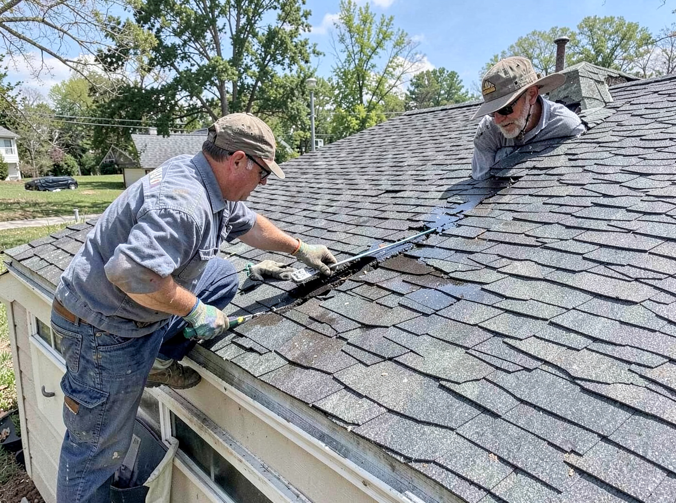 roof repair in Oak-Hickory, TX