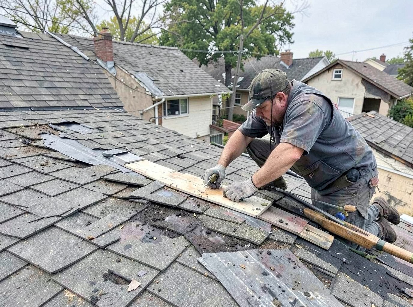 roof repair in Denton Square District, TX